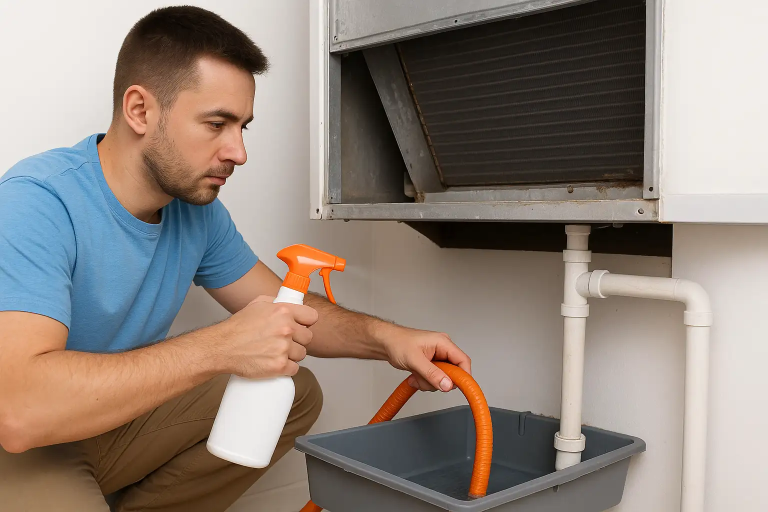 Drain Pan and Condensate Line Flushing​