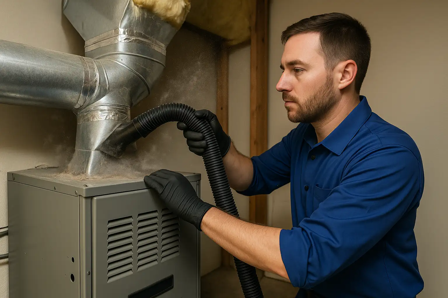 Duct-to-HVAC Connection Cleaning​